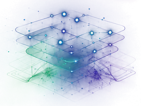 Layered 3D network mesh